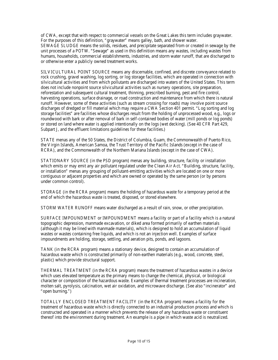 State Form 51952 National Pollutant Discharge Elimination System (Npdes) General Information Form - Indiana, Page 10