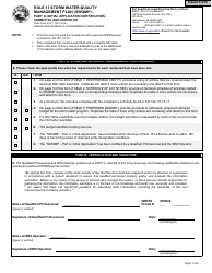 State Form 51277 Rule 13 Storm Water Quality Management Plan (Swqmp) - Part a: Initial Application Certification Submittal and Checklist - Indiana