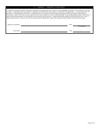 State Form 51821 Application for Authorization to Discharge Dredged or Fill Material to Isolated Wetlands and/or Waters of the State - Indiana, Page 4