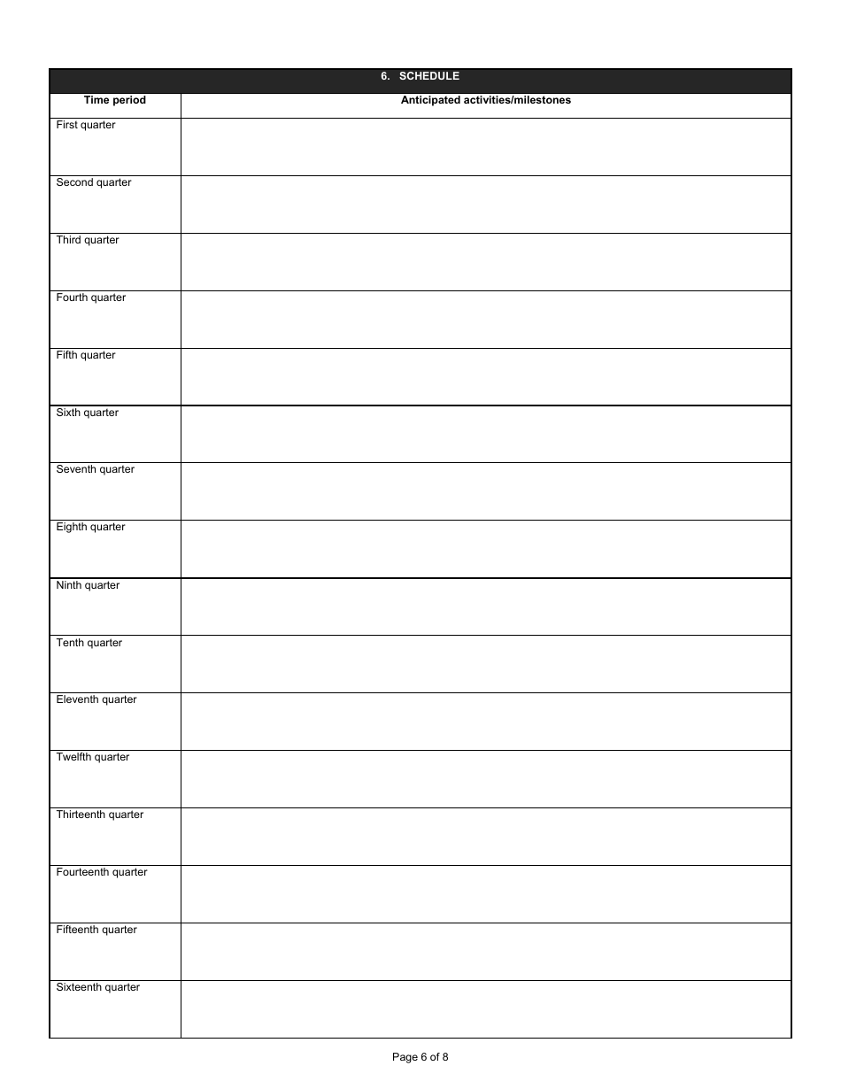 State Form 53970 Application for Section 205j Water Quality Planning Program Grant - Indiana, Page 6