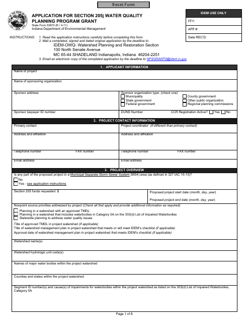 State Form 53970 Download Fillable PDF Or Fill Online Application For 