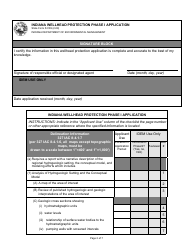 State Form 54189 Indiana Wellhead Protection Phase I Application - Indiana, Page 2