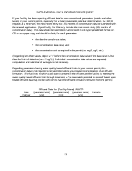 State Form 55639 National Pollutant Discharge Elimination System (Npdes) Permit Application Package 2e for Permit to Discharge Wastewater Proposed or Existing Nonprocess Wastewater Only Dischargers - Indiana, Page 13