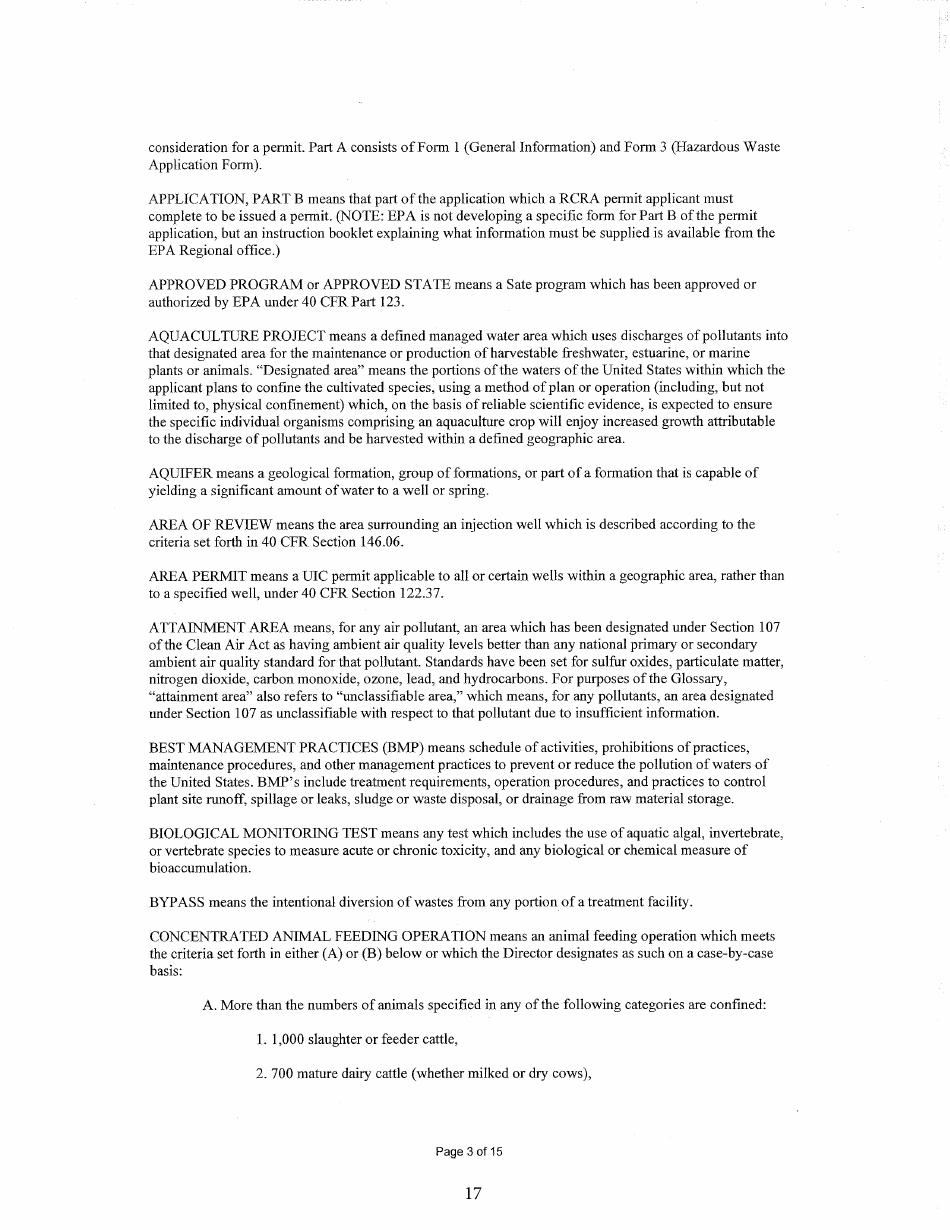 State Form 55639 National Pollutant Discharge Elimination System (Npdes) Permit Application Package 2e for Permit to Discharge Wastewater Proposed or Existing Nonprocess Wastewater Only Dischargers - Indiana, Page 17