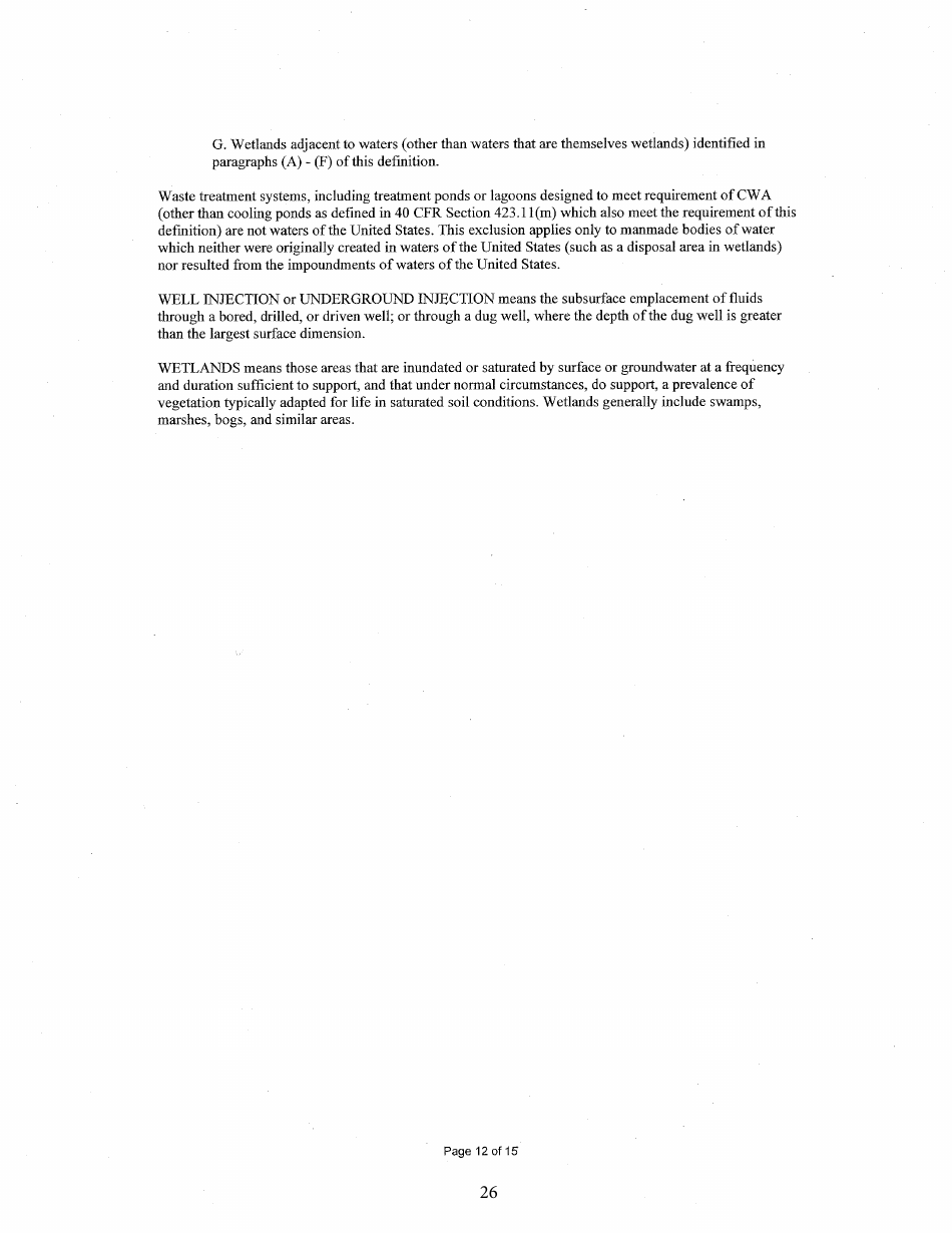 State Form 55639 National Pollutant Discharge Elimination System (Npdes) Permit Application Package 2e for Permit to Discharge Wastewater Proposed or Existing Nonprocess Wastewater Only Dischargers - Indiana, Page 26