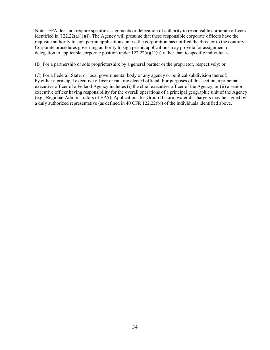 State Form 55639 National Pollutant Discharge Elimination System (Npdes) Permit Application Package 2e for Permit to Discharge Wastewater Proposed or Existing Nonprocess Wastewater Only Dischargers - Indiana, Page 34