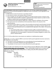 State Form 55639 National Pollutant Discharge Elimination System (Npdes) Permit Application Package 2e for Permit to Discharge Wastewater Proposed or Existing Nonprocess Wastewater Only Dischargers - Indiana, Page 9