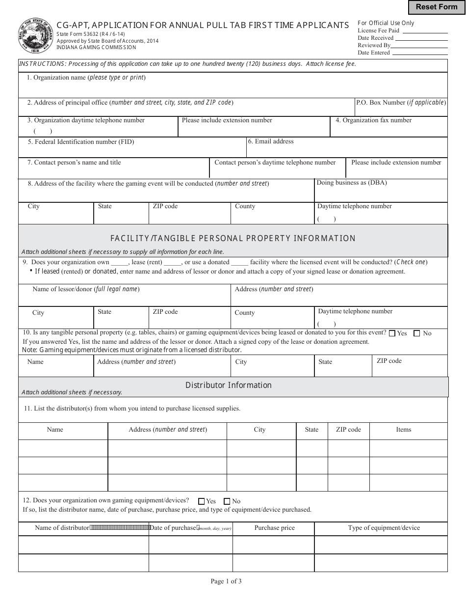 State Form 53632 (CG-APT) - Fill Out, Sign Online and Download Fillable ...