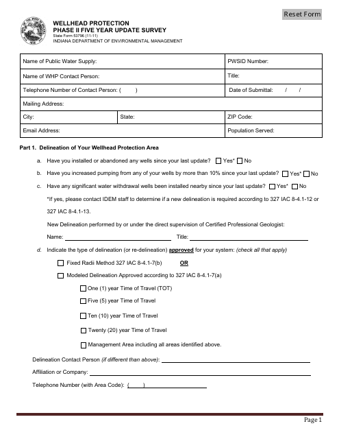 State Form 53796  Printable Pdf
