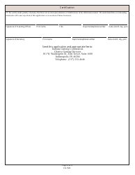 State Form 53645 (CG-WR) Application for Water Race License - Indiana, Page 4
