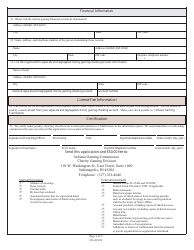 State Form 53647 (CG-ACGN) Application for Annual Charity Game Night First Time Applicants - Indiana, Page 3