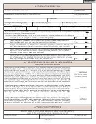 State Form 45727 Application for Initial Licensure or Renewal of Licensure as a Professional Boxer - Indiana, Page 2