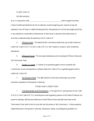 State Form 54218 Power of Attorney for the Designation and Appointment of a Trustee for the Purposes of Conducting Casino Gambling Operations - Indiana, Page 2
