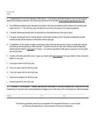 Form GD-2B Sole Proprietorship Financial Information Sheet - Iowa, Page 2