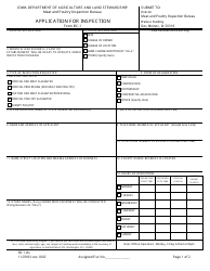 Form BC-1 Application for Inspection - Iowa