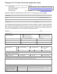 Document preview: Request for Private Pesticide Applicator Data - Iowa