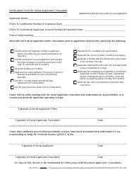 Document preview: Verification Form for Aerial Applicator Consultant - Iowa