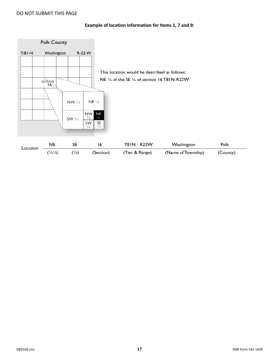 DNR Form 542-1428 Construction Permit Application Form - Confinement Feeding Operations - Iowa, Page 17