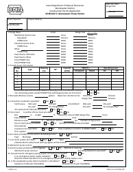 Document preview: DNR Form 542-3098 Schedule E Wastewater Pump Station - Iowa