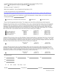 Application for Food Establishment License (Food, Mobile Unit, Non-nslp Schools) - Kansas, Page 2