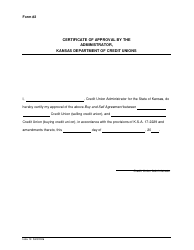 Forms and Procedures for Purchase and Sell Agreement of Kansas Chartered Credit Unions - Kansas, Page 9