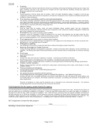 Form 130 State of Kansas - Requirements for Occupancy Inspections - Kansas, Page 2