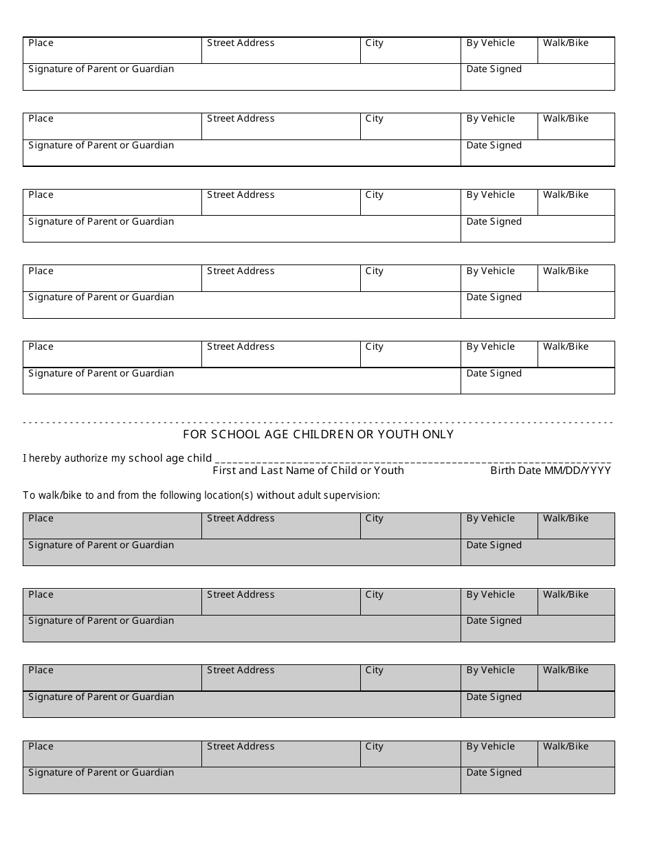 Form CCL.034 Parental Permission Form for off-Premises Trips - Kansas, Page 2