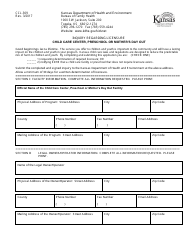 Form CCL.309 Inquiry Regarding Licensure Child Care Center, Preschool or Mother&#039;s Day out - Kansas