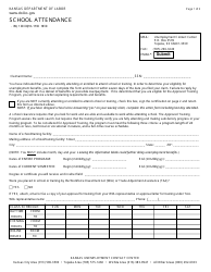 Document preview: Form K-BEN317 School Attendance - Kansas