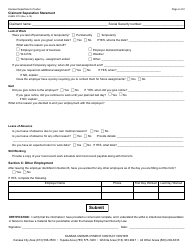 Form K-BEN3110 Claimant Separation Statement - Kansas, Page 2