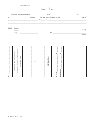 K-WC Form 42 Subpoena - Kansas, Page 2