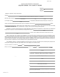 Document preview: Form LD-400 Liquor Drink Tax Surety Bond - Kansas