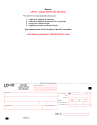 Document preview: Form LD-1V Kansas Liquor Drink Tax Voucher - Kansas