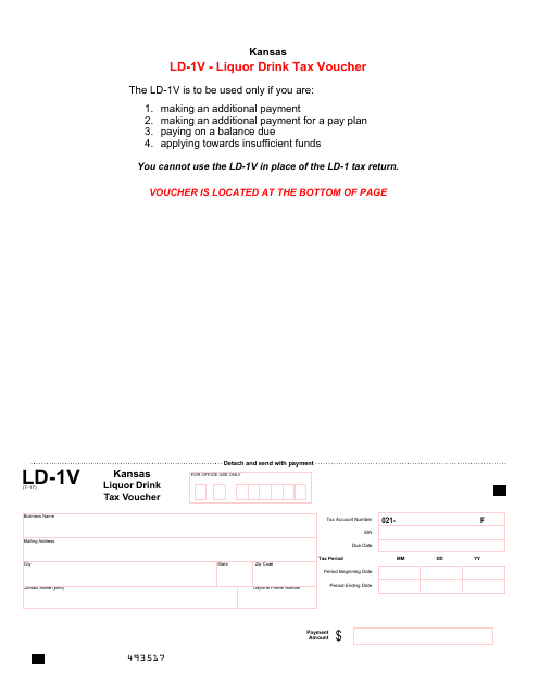 Form LD-1V  Printable Pdf