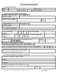 Form KDOC-0065 &quot;Kdoc Notice to Social Security&quot; - Kansas