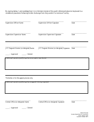 Form KDOC-0130 Conditional Release Placement Exception Request - Kansas, Page 2
