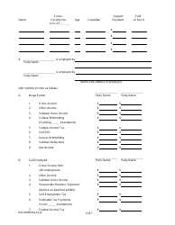 Domestic Relations Affidavit Form - Kansas, Page 2