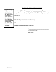 Answer to Petition to Determine Parentage - Kansas, Page 5