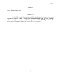 Form 382 Temporary Orders Pending Appeal - Kansas, Page 2