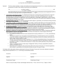 Form MTF Cemetery Preneed Merchandise and Burial Products or Services Trust Agreement Provisions Attachment - Kansas, Page 3