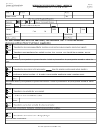 Document preview: Form PPS1006 Report of Unexcused School Absences - Kansas