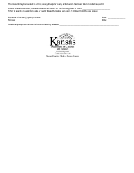 Form PPS0100 Authorization for Release of Confidential Information - Kansas, Page 2