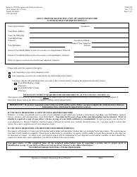 Document preview: Form PPS0330 Adult Adoptee Requesting Copy of Adoption Record and/or Search for Birth Parent(S) - Kansas