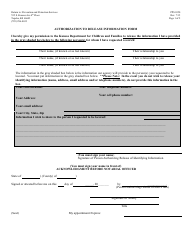 Document preview: Form PPS0350 Authorization to Release Information Form - Kansas