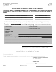 Formulario PPS0350 Formulario De Autorizacion Para Divulgar Informacion - Kansas (Spanish)