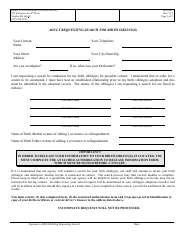 Document preview: Form PPS0340 Adult Requesting Search for Birth Sibling(S) - Kansas
