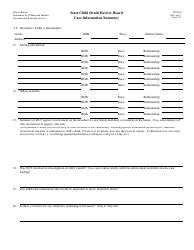 Form PPS0500 Case Information Summary - State Child Death Review Board - Kansas, Page 2