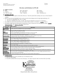 Form PPS0400 New Adoption/Prt - No Permanence Face Sheet - Kansas, Page 2