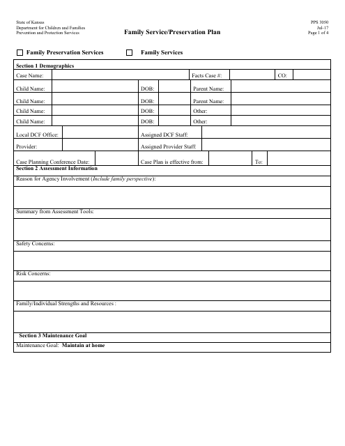 Form PPS3050  Printable Pdf