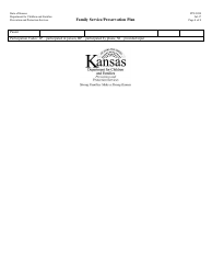 Form PPS3050 Family Service/Preservation Plan - Kansas, Page 4